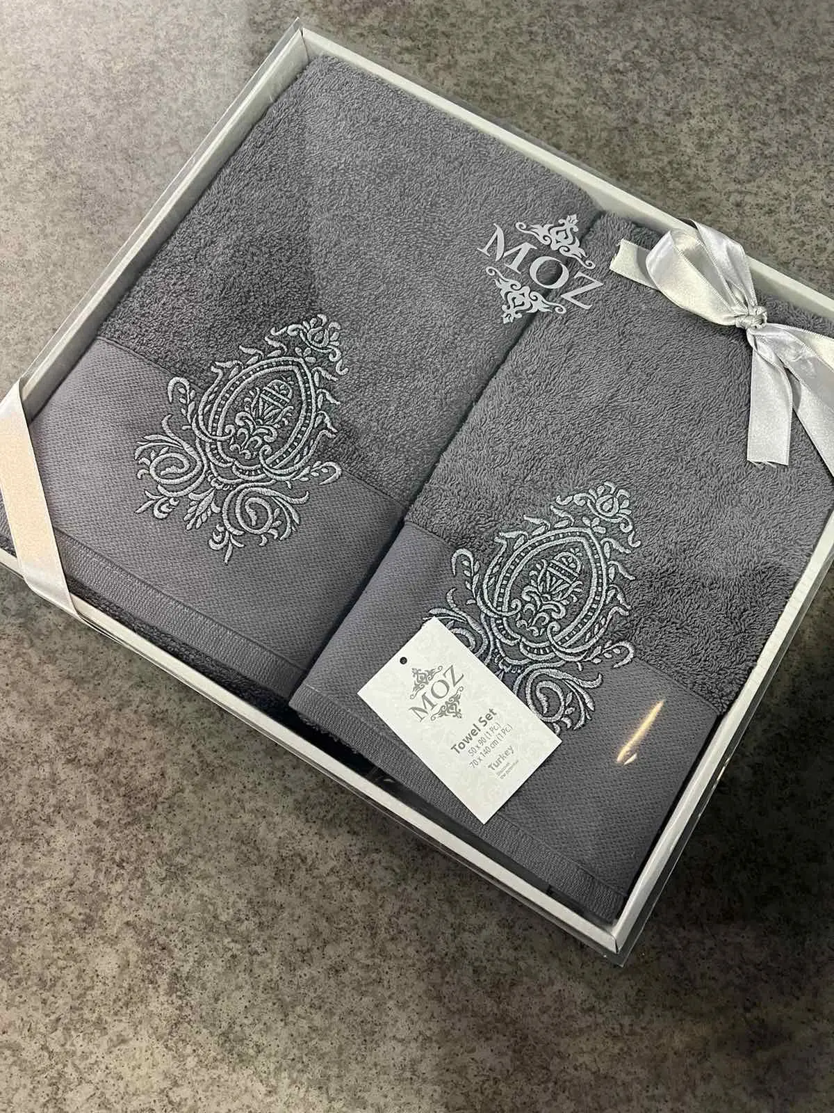 Набір махрових рушників для обличчя 90х50 см та тіла 140х70 см - Зображення 6