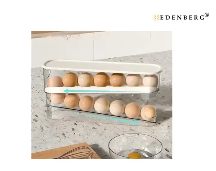 Двошаровий органайзер для зберігання яєць з автоматичним скочуванням - Зображення 2