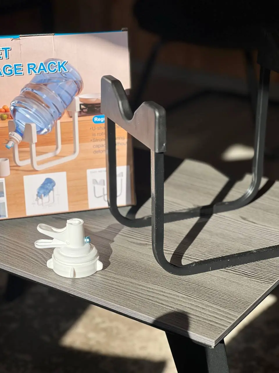 Підставка під пляшку 19л, тримач для пляшки Чорний - Зображення 2