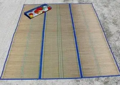 Підстилка пляжна з соломи 180 см x 120 пляжний килимок сумка, підстилка для пікніка - Зображення 5