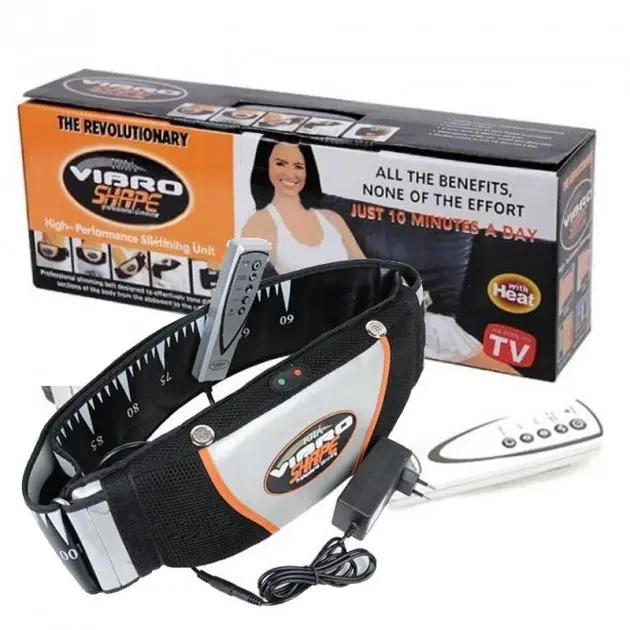 Пояс масажний для схуднення з ефектом сауні Vibro Shape - Зображення 2