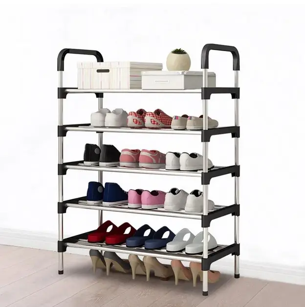 Полиця для взуття метал 5 секції Shoe rack - Зображення 2