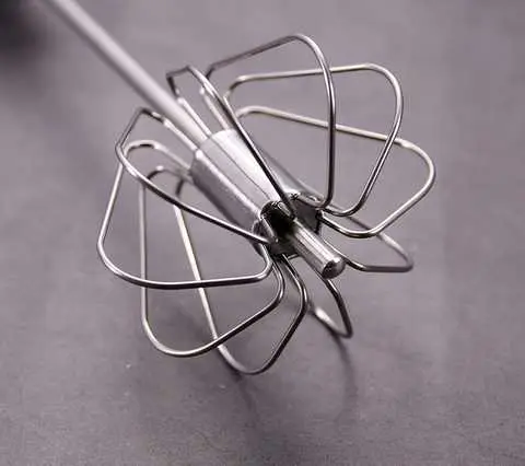 Портативний напівавтоматичний універсальний міксер для яєць, млинців, соусів Cookkiss 33см з нержавіючої сталі - Зображення 6