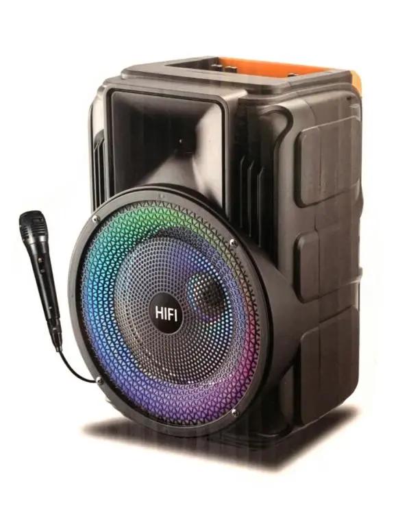 Колонка музична Портативна Bluetooth колонка зі світломузикою RX-8135W з LED-підсвічуваннямBluetooth RX-8135W - Зображення 6