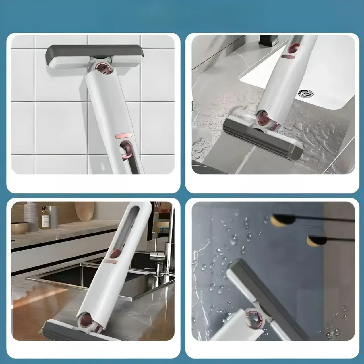 Портативне диво міні швабра MINI MOP з автовіджимом, легка, для прибирання будинку, авто - Зображення 3