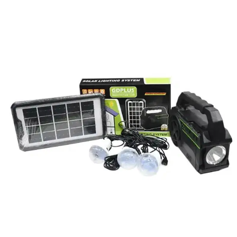 Портативна сонячна автономна система Solar Light DT-9018 панель похідний ліхтар радіо повербанк - Зображення 7