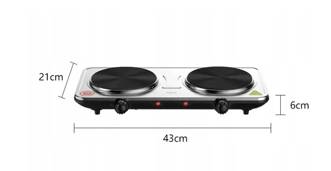 Портативна електрична плита Sokany SK-5102 - Зображення 4