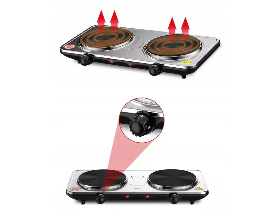 Портативна електрична плита Sokany SK-5102 - Зображення 3