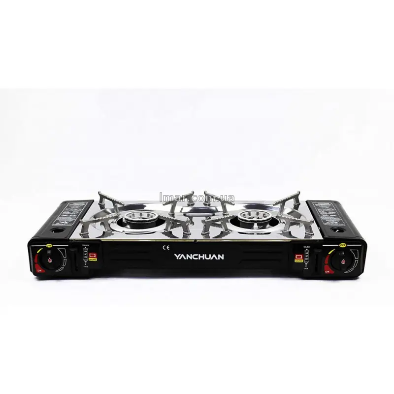 Портативна газова туристична плита на 2 конфорки - Зображення 5