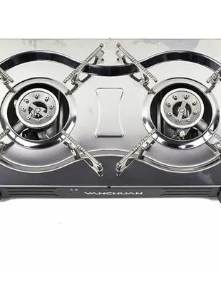 Портативна газова туристична плита на 2 конфорки - Зображення 2