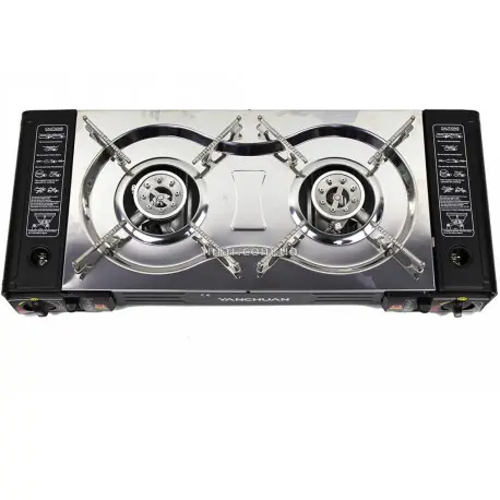 Портативна газова туристична плита на 2 конфорки - Зображення 4