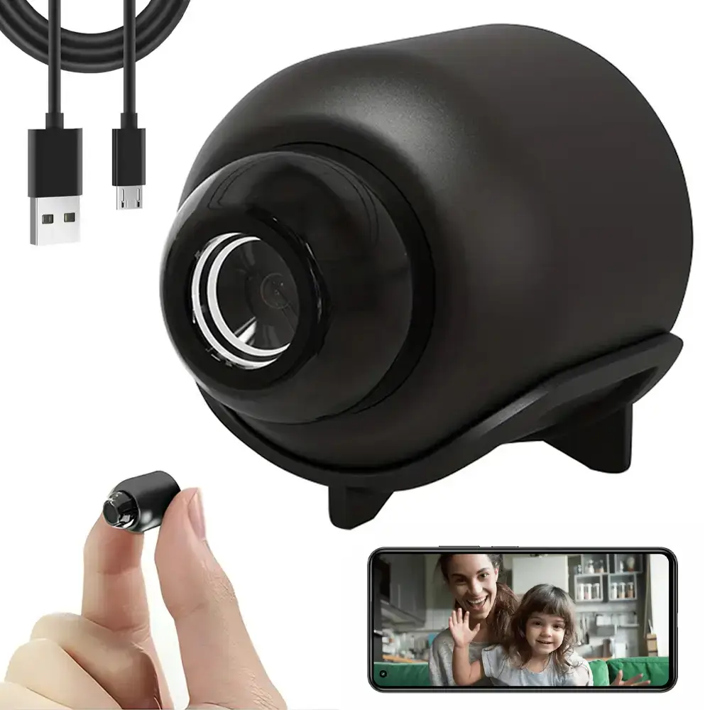 Портативна камера з нічною зйомкою 1080P, X5 Mini / Міні Wi-Fi камера з віддаленим доступом - Зображення 6