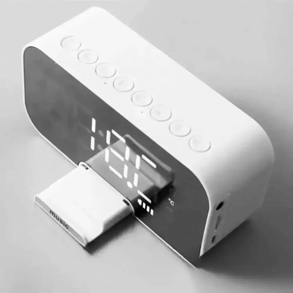 Портативна колонка Bluetooth з годинником Q5 BT - Зображення 4