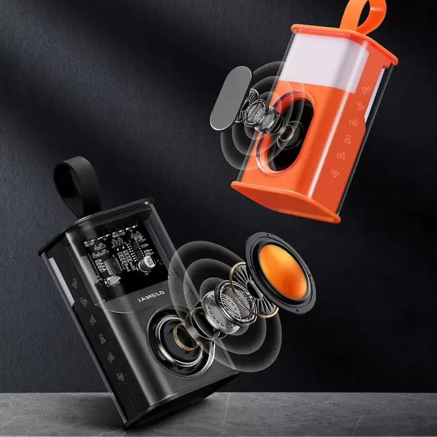 Портативна колонка SPS A036 з прозорим корпусом та RGB підсвічуванням - Зображення 4