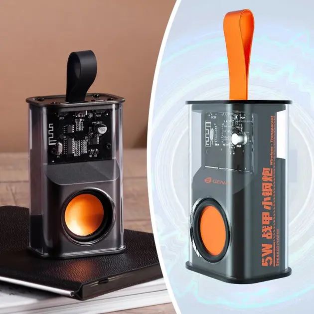 Портативна колонка SPS A036 з прозорим корпусом та RGB підсвічуванням - Зображення 6