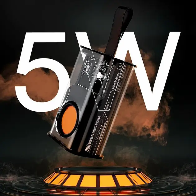 Портативна колонка SPS A036 з прозорим корпусом та RGB підсвічуванням - Зображення 2