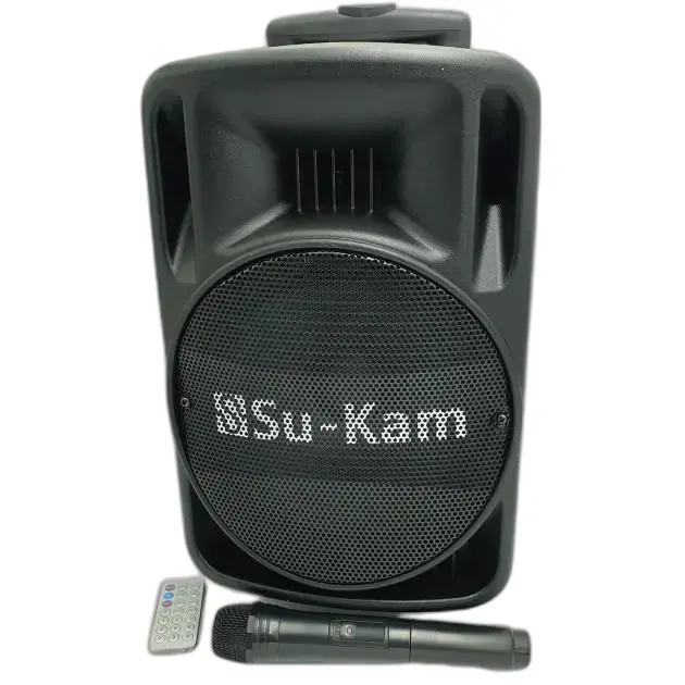 Портативна колонка Su-Kam BT 100D + 1 бездротовий мікрофон (12v/220v) - Зображення 3