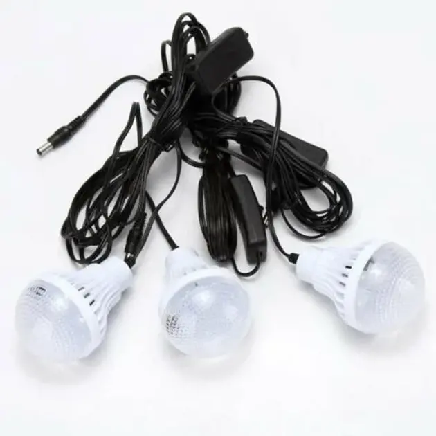 Портативна станція GDLight GD8216 Bluetooth/Power Bank на сонячній батареї з ліхтарем + 3 лампи - Зображення 4