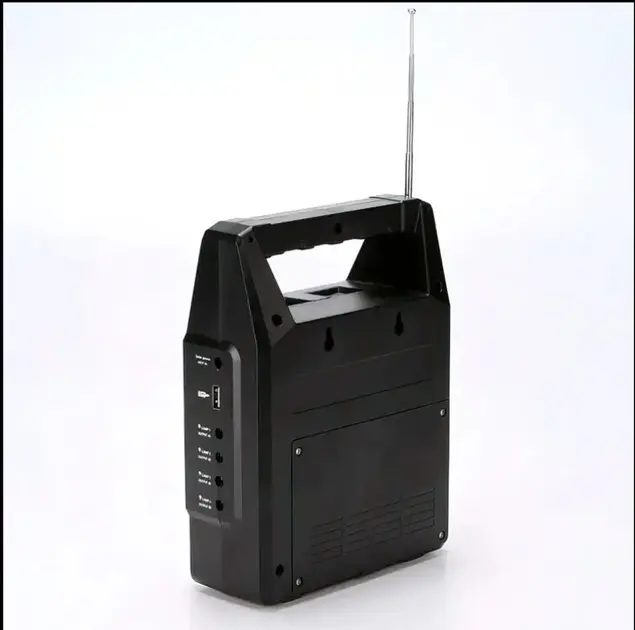 Портативна станція GDLight GD8216 Bluetooth/Power Bank на сонячній батареї з ліхтарем + 3 лампи - Зображення 6