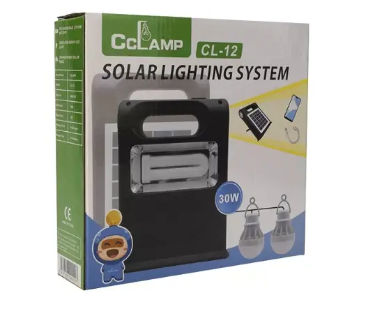 Портативна вбудована сонячна панель Cclamp CL-12, ліхтар із додатковими світлодіодними лампами та бічними лампами - Зображення 3