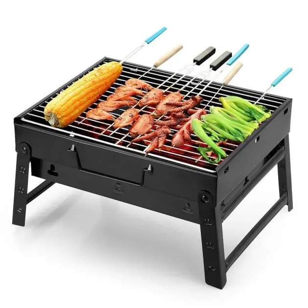 Портативний гриль TL-372 барбекю BBQ Grill Portable складний переносний мангал для дому дачі та туризму - Зображення 4