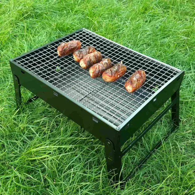 Портативний гриль TL-372 барбекю BBQ Grill Portable складний переносний мангал для дому дачі та туризму - Зображення 2