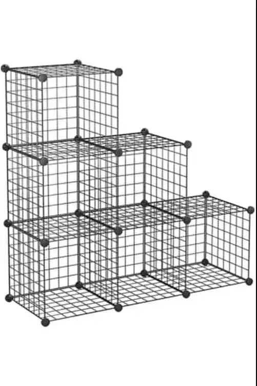 Портативний металевий модульний стелаж для зберігання речей на 6 секцій - Зображення 3