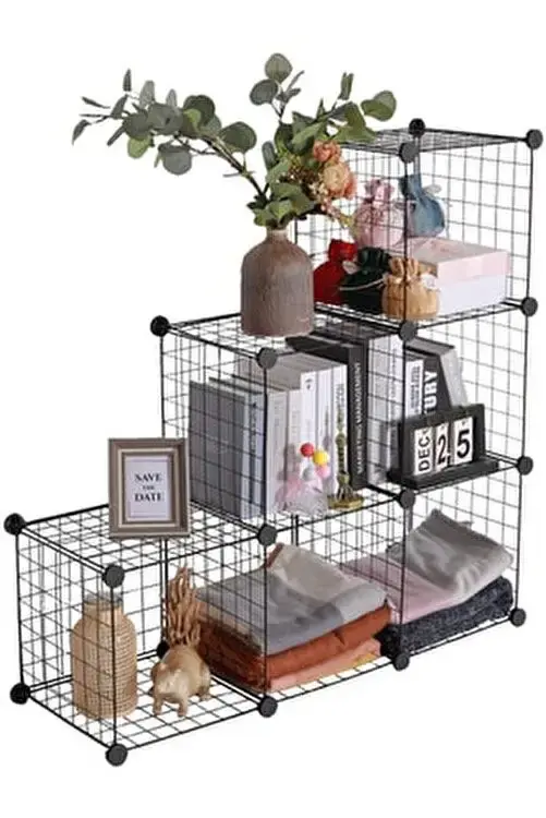 Портативний металевий модульний стелаж для зберігання речей на 6 секцій - Зображення 5