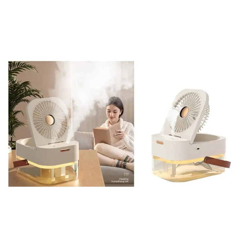 Портативний міні-вентилятор настільний LY-605 Вентилятор із зволожувачем повітря - Зображення 3