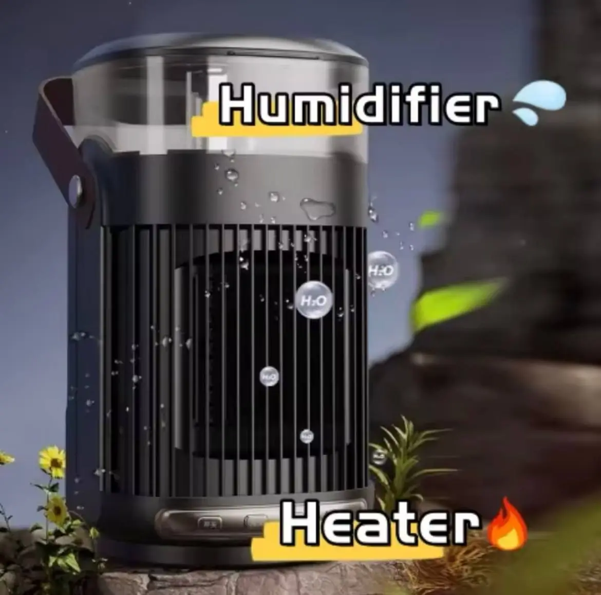 Портативний обігрівач з зволожувачем повітря Healting Humidifier - Зображення 2