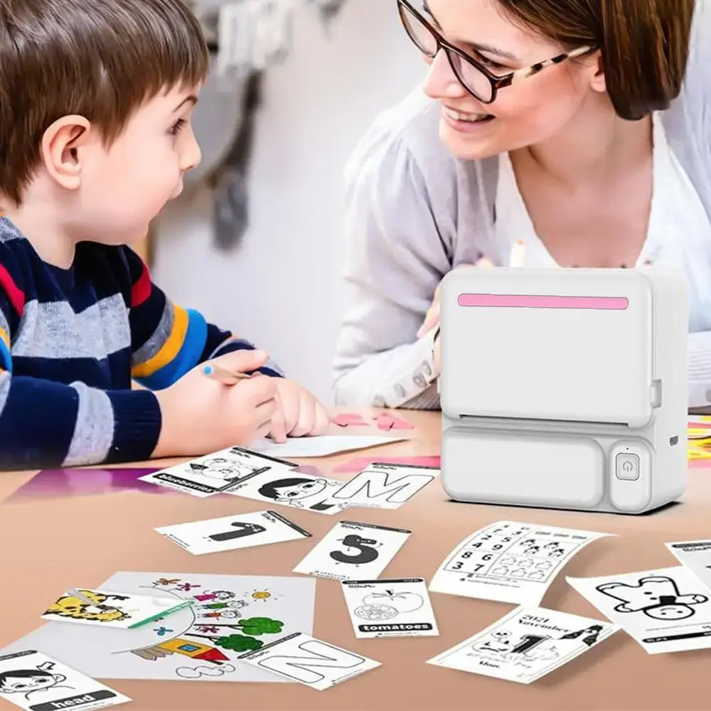 Портативний термопринтер з Bluetooth + рулон термопаперу, C19 / Міні принтер для друку - Зображення 5