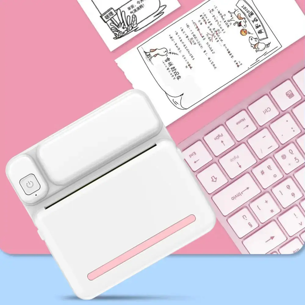 Портативний термопринтер з Bluetooth + рулон термопаперу, C19 / Міні принтер для друку - Зображення 7