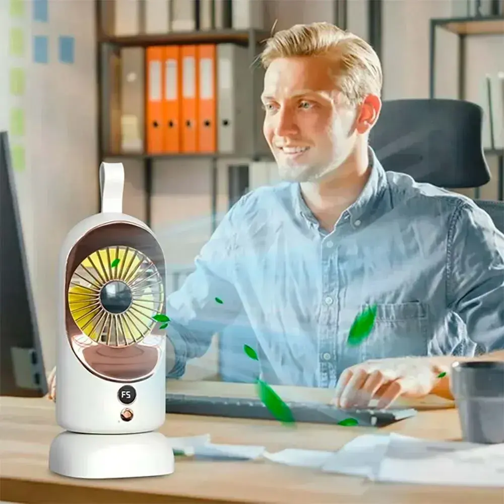 Портативний USB вентилятор 5В (29×11×11см), F-5 / Настільний вентилятор / Міні вентилятор - Зображення 5