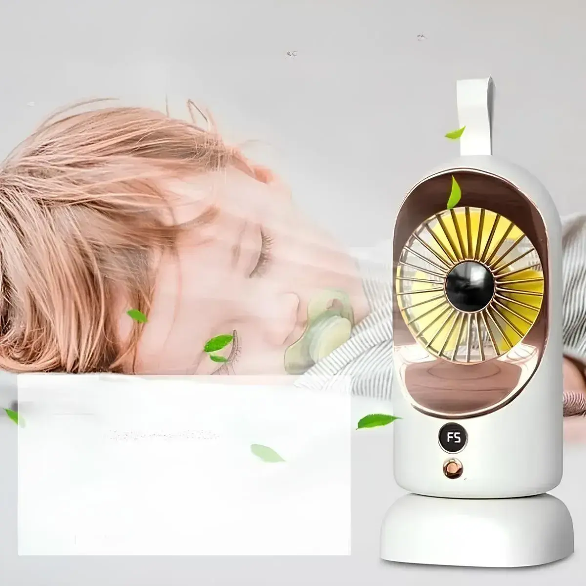 Портативний USB вентилятор 5В (29×11×11см), F-5 / Настільний вентилятор / Міні вентилятор - Зображення 4