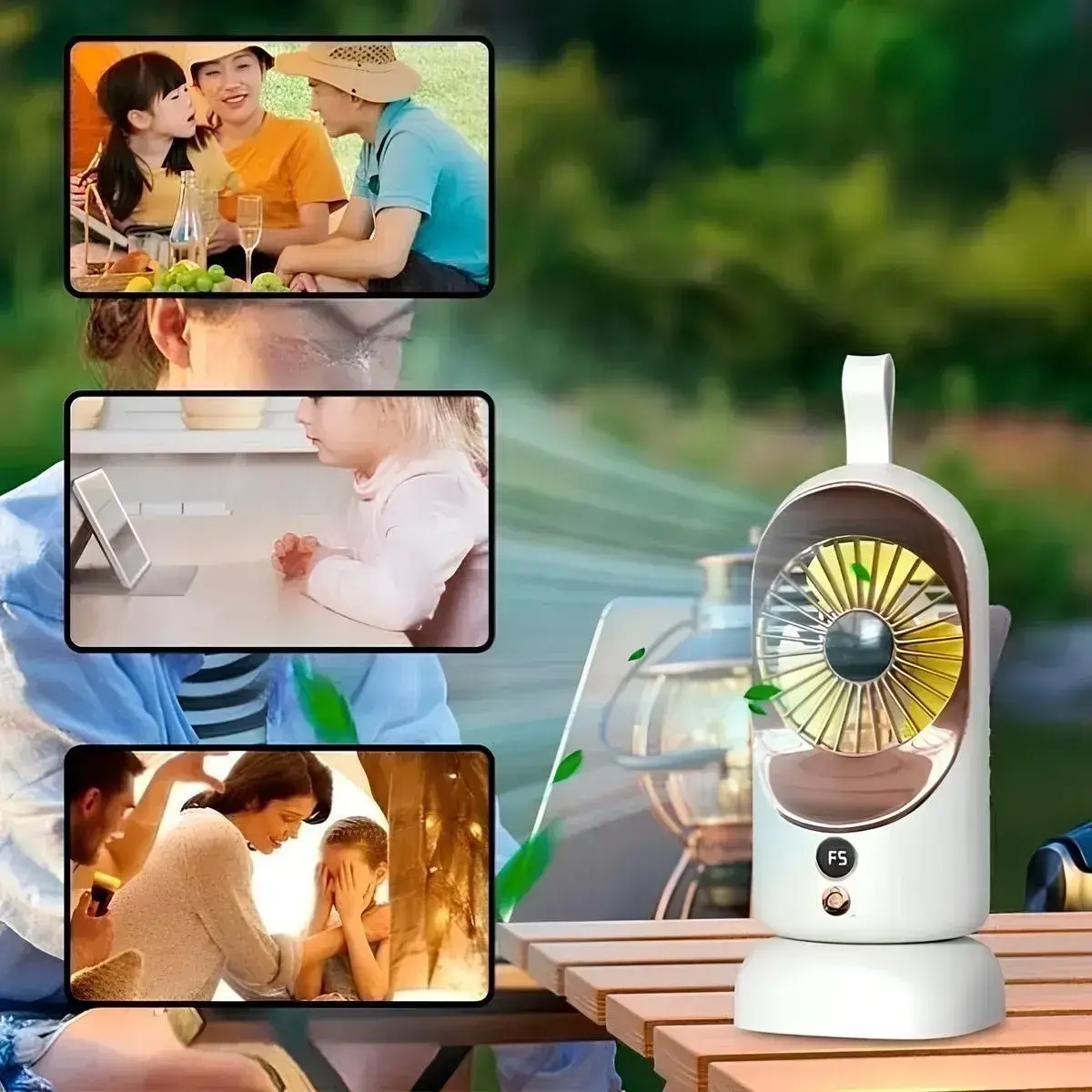 Портативний USB вентилятор 5В (29×11×11см), F-5 / Настільний вентилятор / Міні вентилятор - Зображення 3