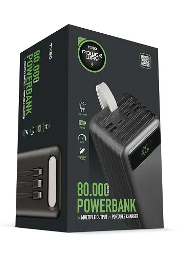 Повербанк Power Bank Power Way TX-80 80000mAh - Зображення 4