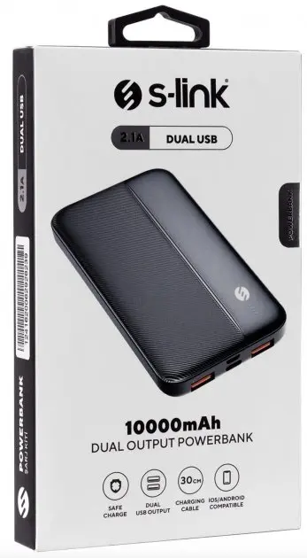 Повербанк Power Bank S-Link IP-G10N 10000 mAh чорний - Зображення 7