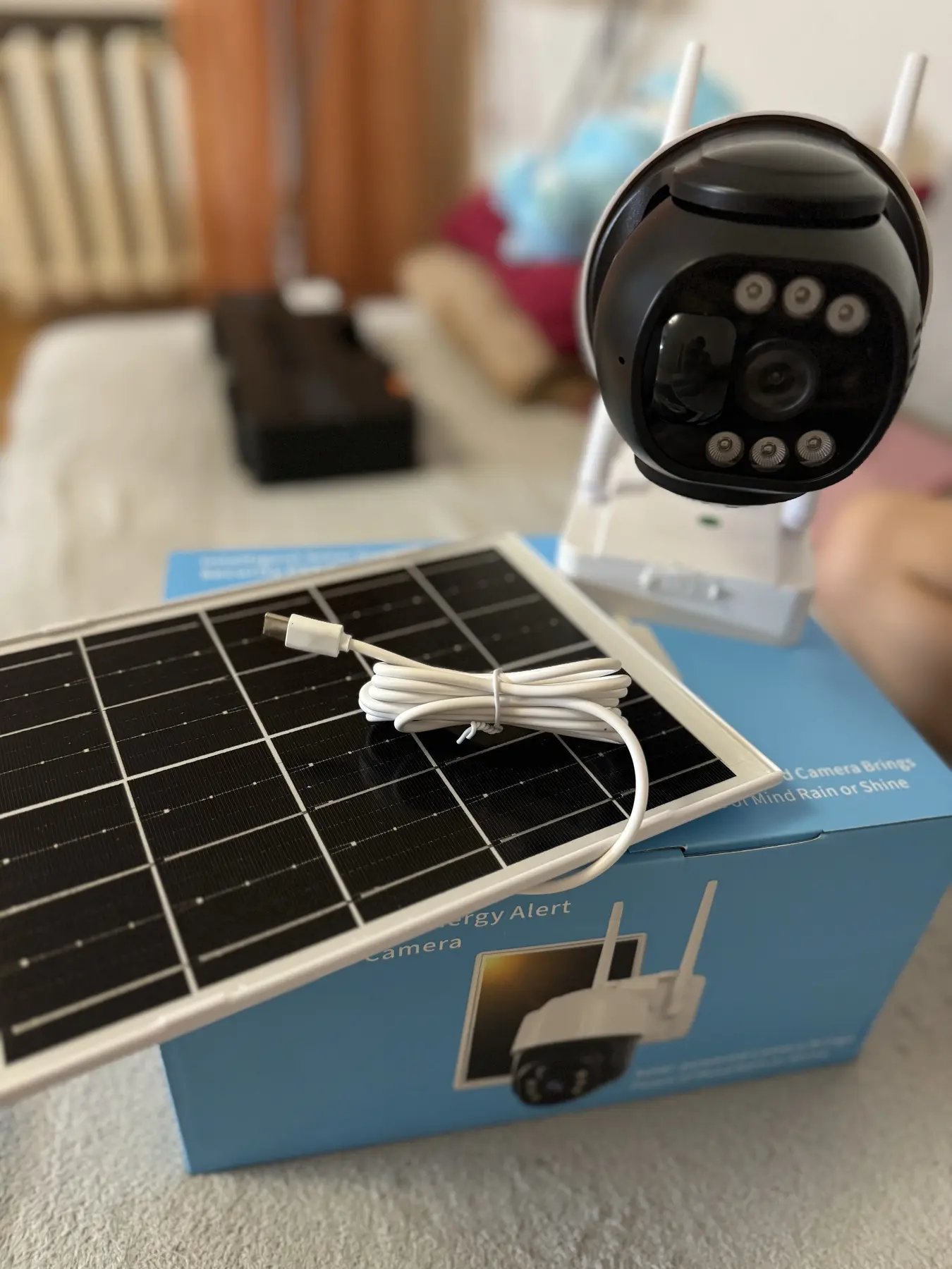 Поворотна погодозахисна сонячна камера безпеки 4G solar cam 1080P - Зображення 8