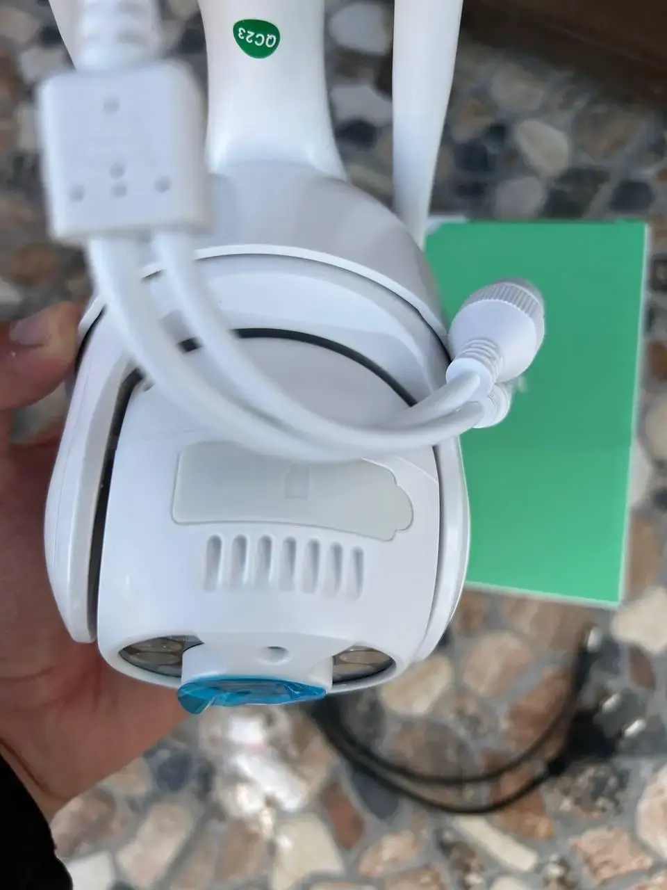 Вулична камера UKC Відеоспостереження WIFI IP бездротова зовнішня поворотна V380 Pro з блоком живлення - Зображення 3