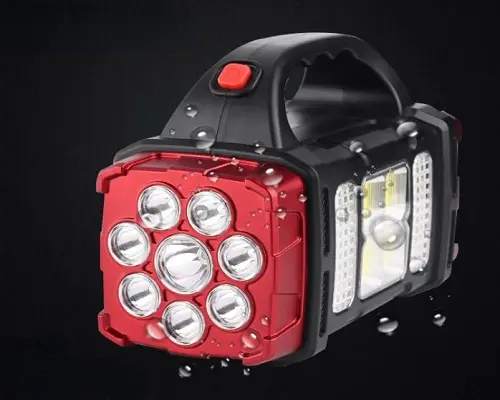 Powerbank LED-ліхтарик HB-1678 на сонячних батареях - Зображення 2