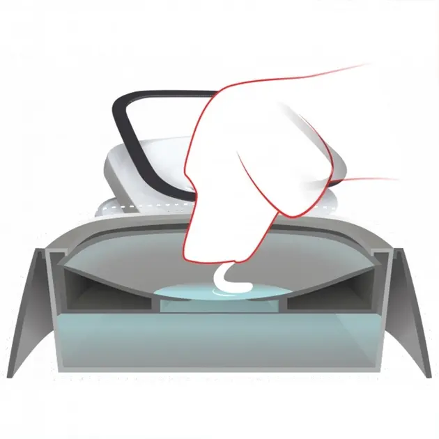 Поїлка непроливайка для собак та кішок з плаваючим диском Миска антипроливайка для води MAGIC BOWL Біла 1,5л - Зображення 3