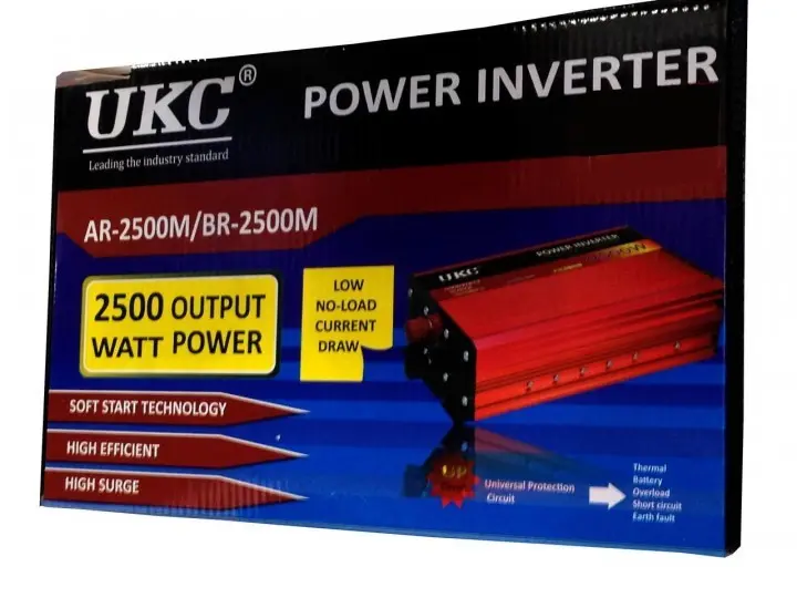 Перетворювач авто (інвертор) UKC 12V-220V AR 2500W - Зображення 4