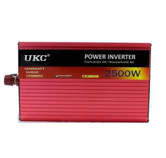 Перетворювач авто (інвертор) UKC 12V-220V AR 2500W - Зображення 2