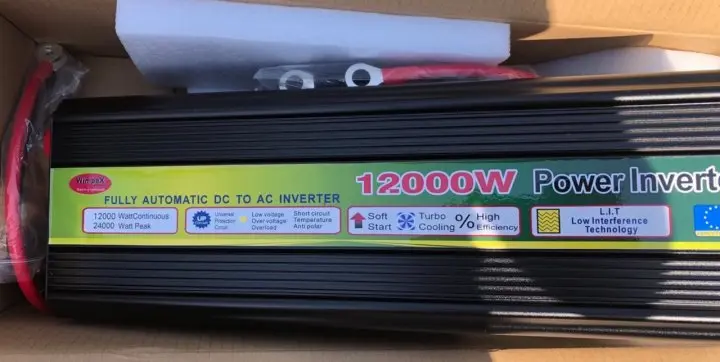Перетворювач (інвертор) 12V-220V 12000W - Зображення 3