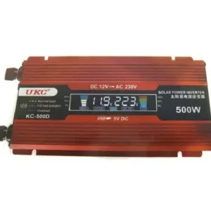 Перетворювач напруги для авто 12V-220V 500W з LCD дисплеєм