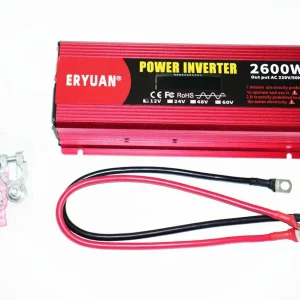 Перетворювач напруги LCD Z1A з 12V на 220V 2600W чистий синус