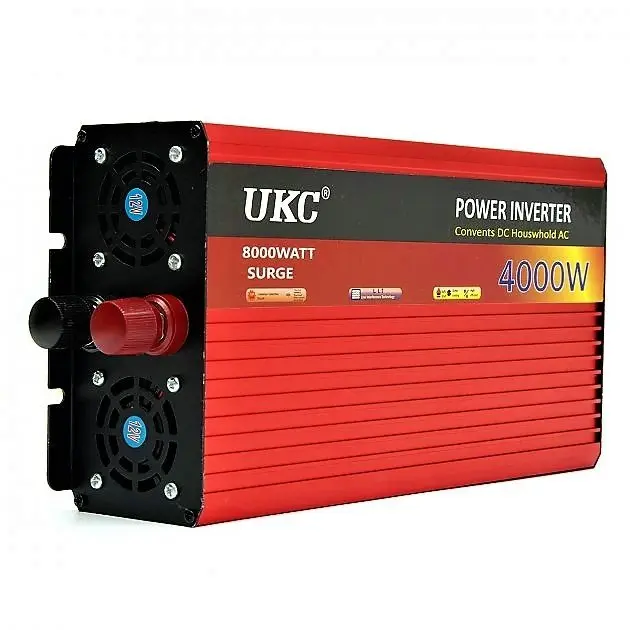 Перетворювач напруги Power Inverter 4000W з 12V на 220 - Зображення 2