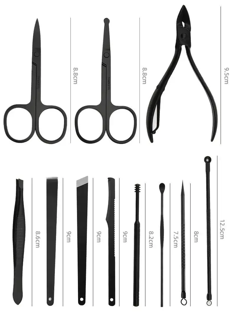 Професійний манікюрний набір / Набір для манікюру у футлярі (18 предметів у комплекті) - Зображення 6