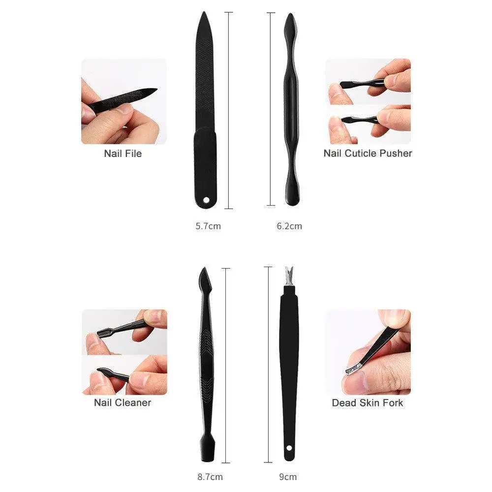 Професійний манікюрний набір / Набір для манікюру у футлярі (18 предметів у комплекті) - Зображення 3