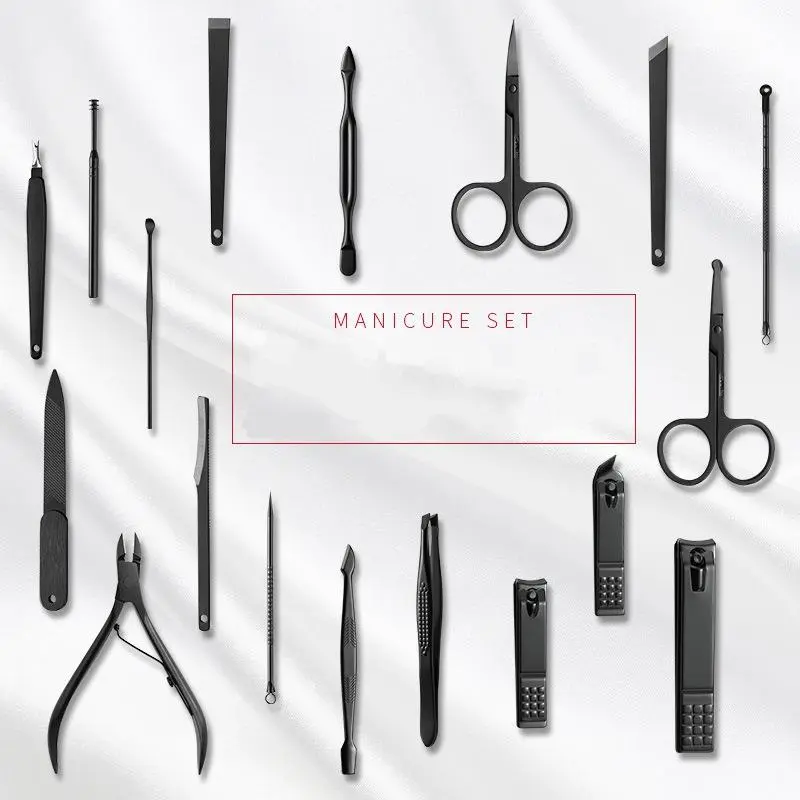 Професійний манікюрний набір / Набір для манікюру у футлярі (18 предметів у комплекті) - Зображення 2